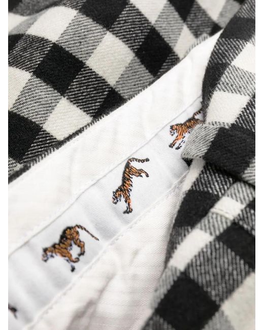 KENZO Geruite Broek in het Black