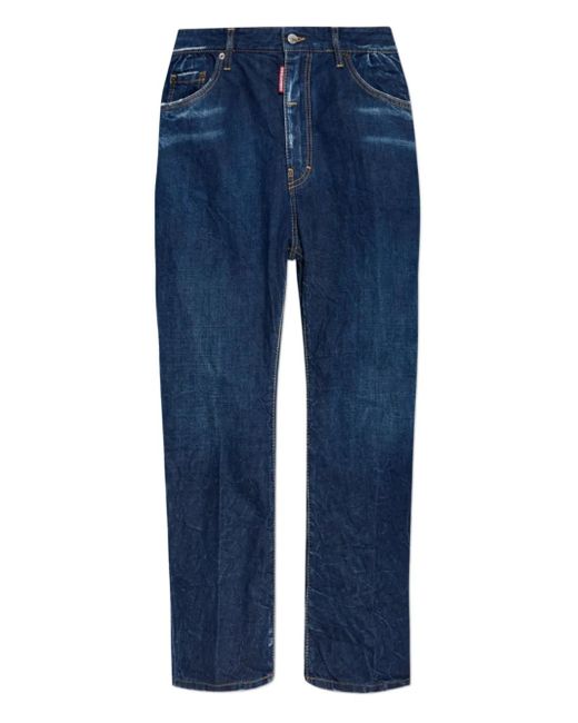 Jean Cinq Poches À Effet Usé DSquared² pour homme en coloris Blue