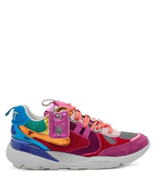 Kurt Geiger Pink Panelled Sneakers