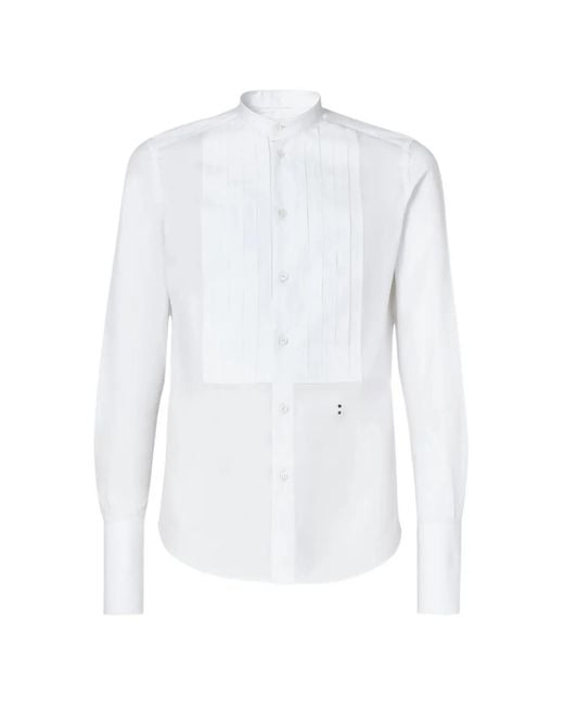 Fendi White Poplin Shirt for men