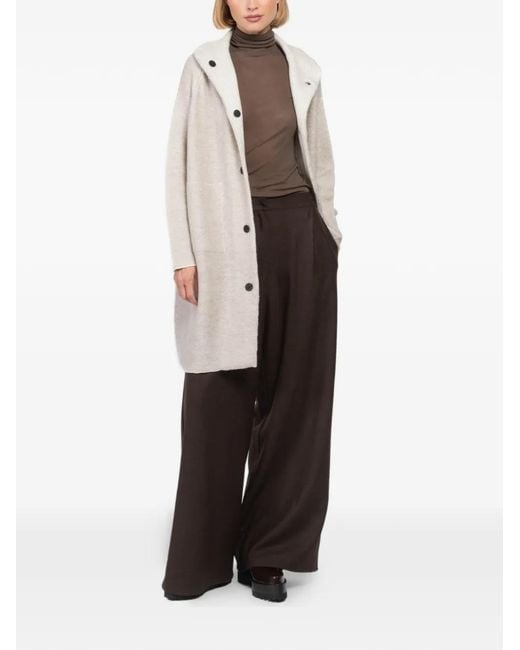 Oyuna White Buttoned Pocket Coat