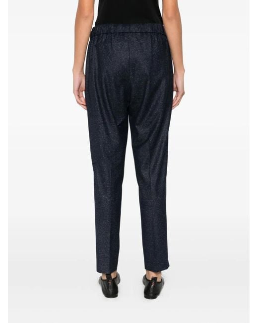 Berwich Blue Drawstring-Fastening Trousers