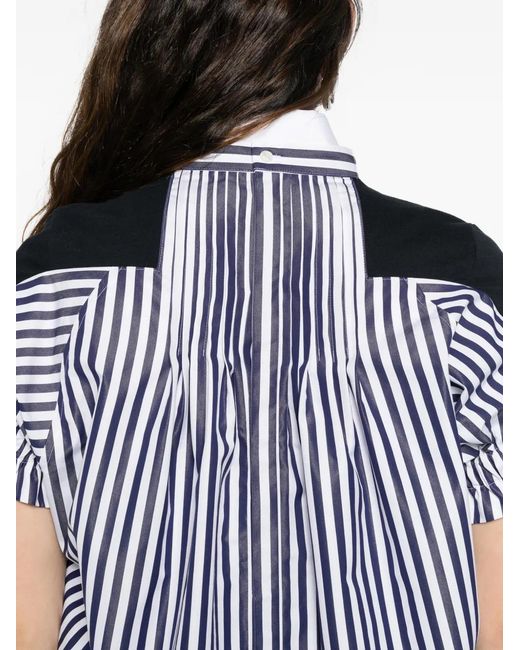 Sacai Black Stripe Pocket T-Shirt