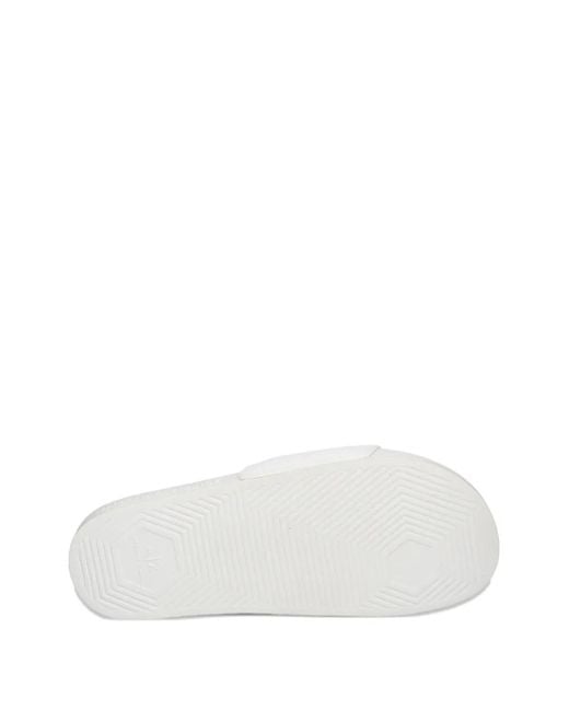 ARMANI EXCHANGE White Mesh-Texture Slides for men