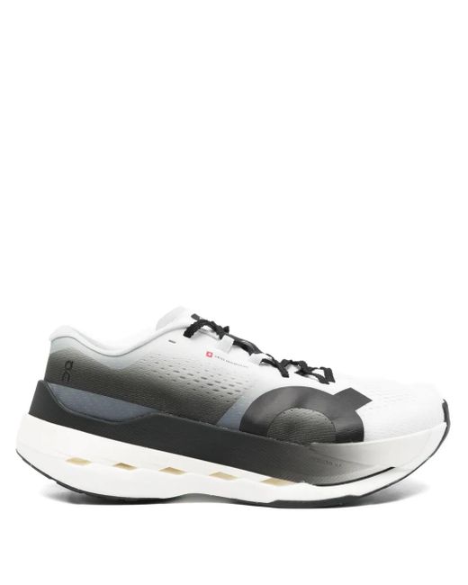 On Shoes Gray Cloudboom Logo-Print Sneakers for men