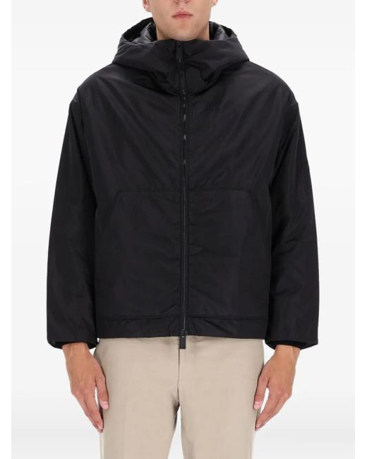 Premiata Black Hooded Zip-Fastening Jacket for men
