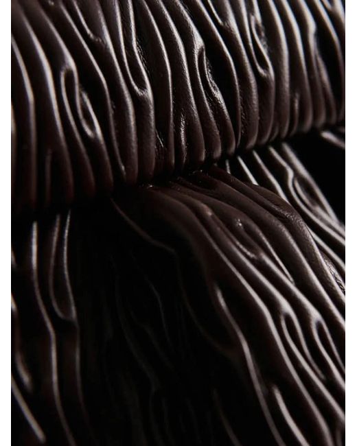 THEMOIRÈ Black Bios Ruched-Detail Shoulder Bag