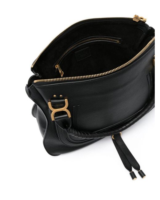 Chloé Black Large Marcie Tote Bag