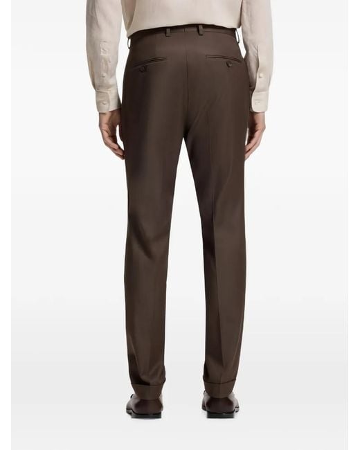 Boss Brown Double-Breasted Suit for men