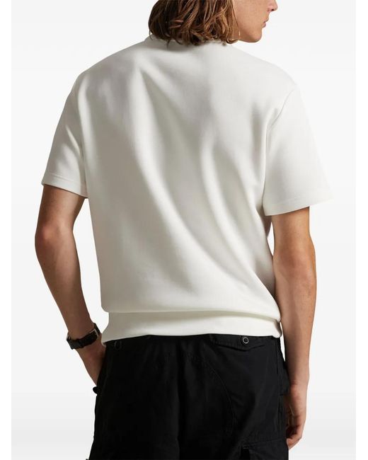 Polo Ralph Lauren White Logo-Embroidered Short-Sleeve T-Shirt for men