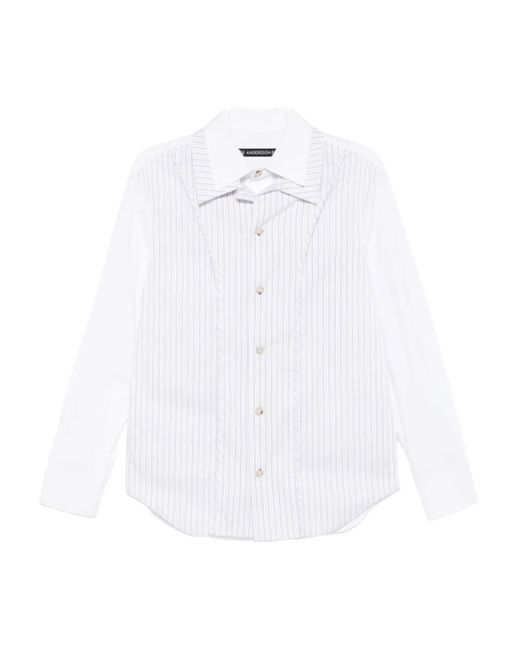 メンズ ANDERSSON BELL ストライプ シャツ White