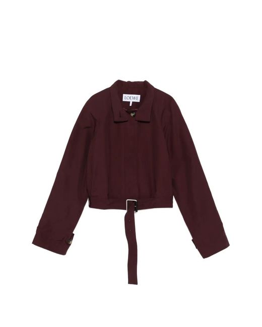 Loewe Red Belted Jacket