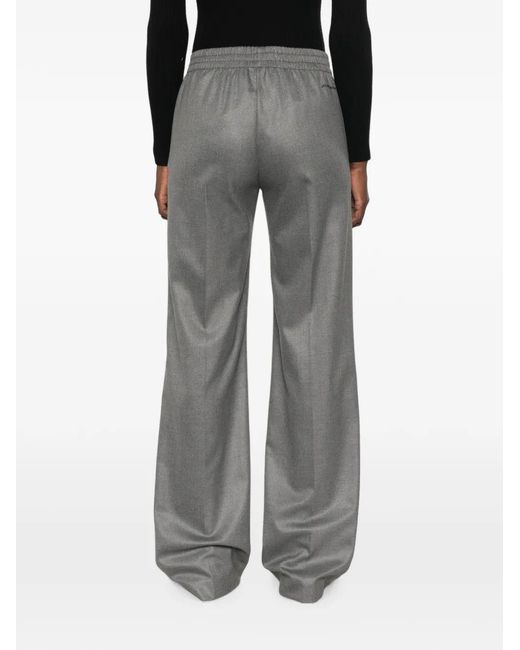 ERMANNO FIRENZE Gray Drawstring-Waist Track Pants