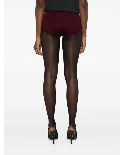 ROWEN ROSE Red Knitted Shorts