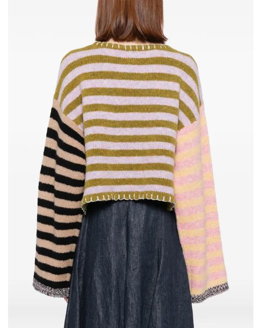 YANYAN KNITS Red Fuzzy-Horse Jumper