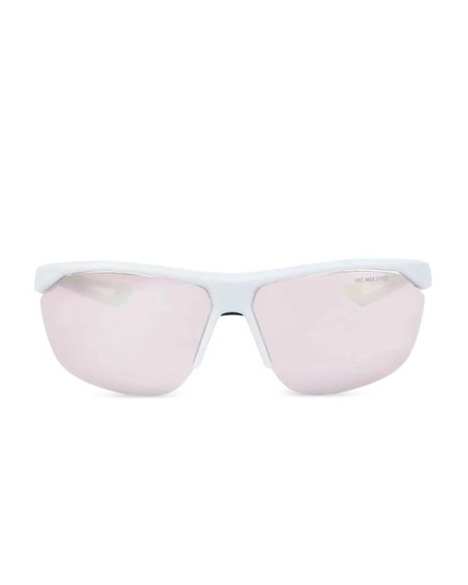 Nike Pink Shield-Frame Sunglasses