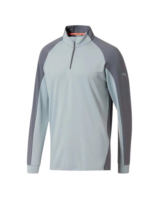 PUMA Blue Colourblock Zip Jacket for men