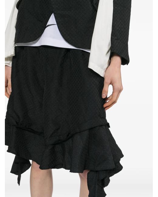 Comme des Garçons Black Ruffled Shorts
