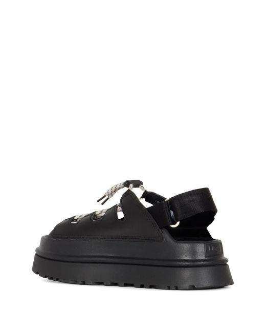 Ugg Black Goldenglow Toggle Sandals