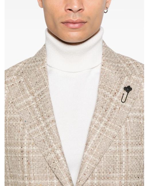 Lardini Jacke mit zwei Knöpfen in Natural für Herren