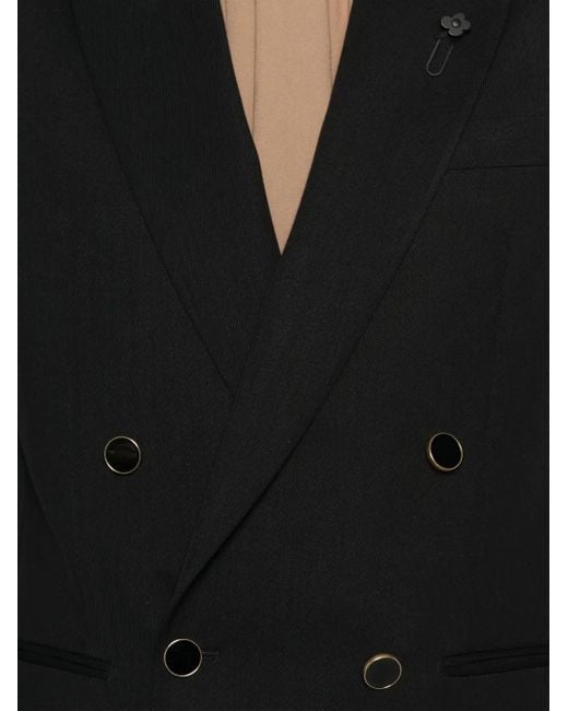 メンズ Lardini ウール ジャケット Black