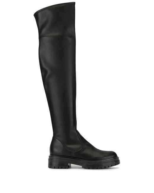 Gianvito Rossi Black Thigh High Boots