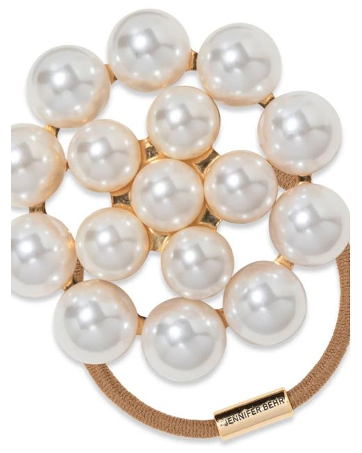 Jennifer Behr White Paige Hair Tie