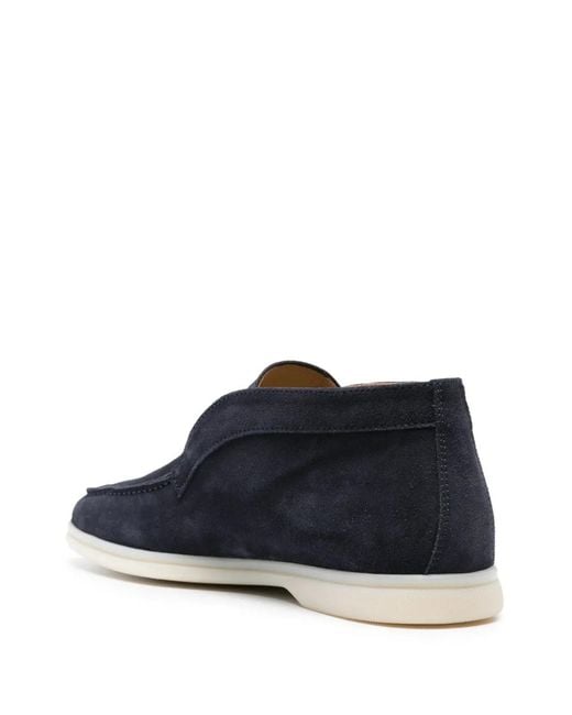 Scarosso Blue Leonardo Suede Ankle Boots for men