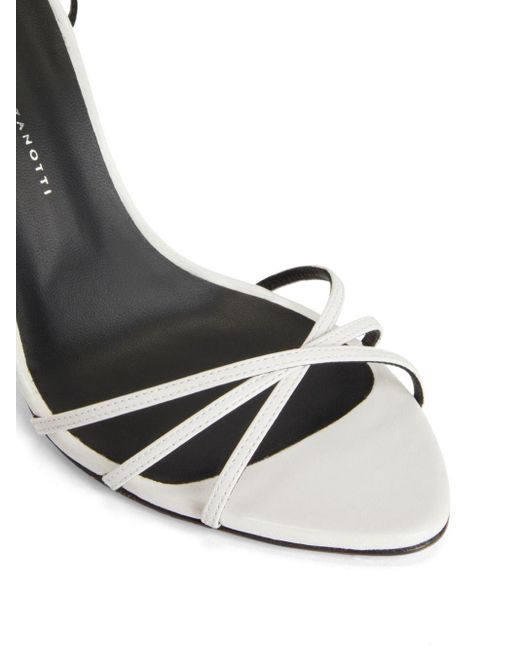 Giuseppe Zanotti White Amiila Leather Sandals