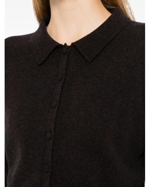 N.Peal Cashmere Black Cardigan Thea