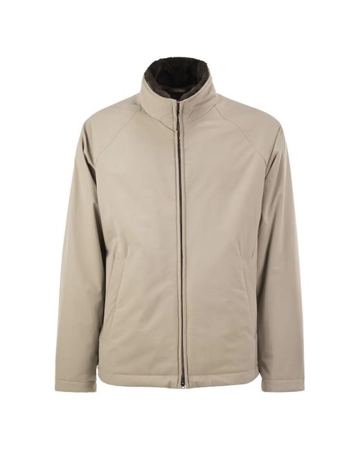 Herno Natural Faux-Fur-Lined Padded Jacket for men