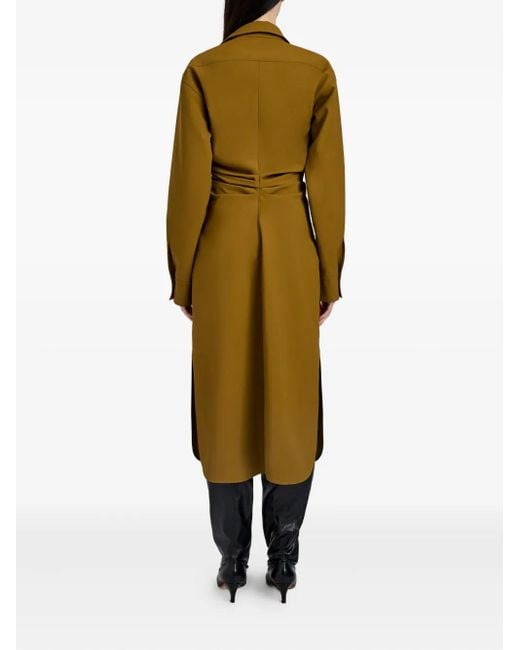Proenza Schouler ボタン シャツドレス Brown