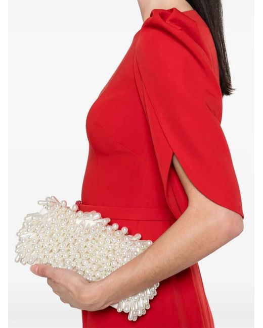 Cristallini Red Blanca Maxi Dress
