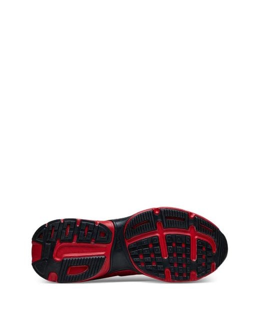 HIDE & JACK Red Mesh Panelled Sneakers
