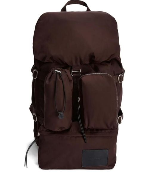 Jil Sander Outdoor Backpack in Brown for Men | Lyst