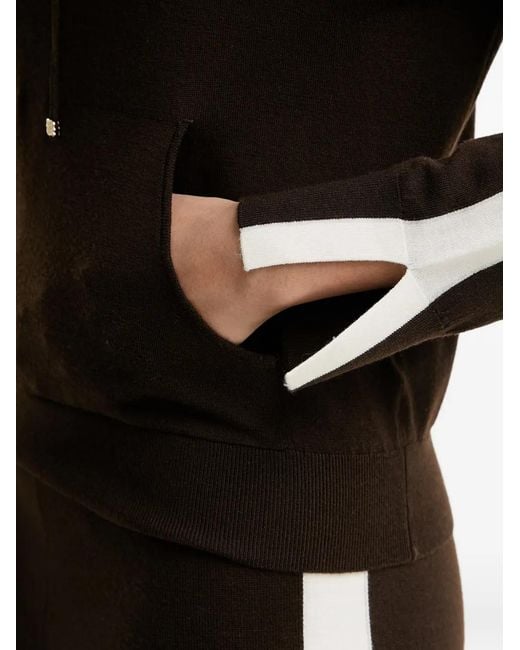 From Future Black Side-Stripe Drawstring Hoodie