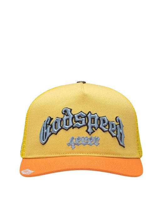Godspeed Yellow Embroidered-Logo Trucker Cap for men