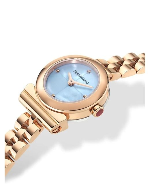 Ferragamo Blue Gancini 22.5Mm