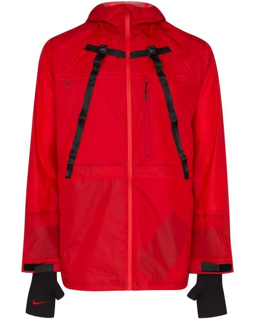 Nike Red X Mmw Hooded Nylon Jacket for men