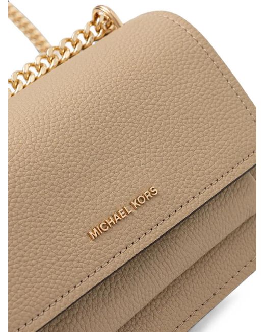 MICHAEL Michael Kors Natural Grained Leather Shoulder Bag