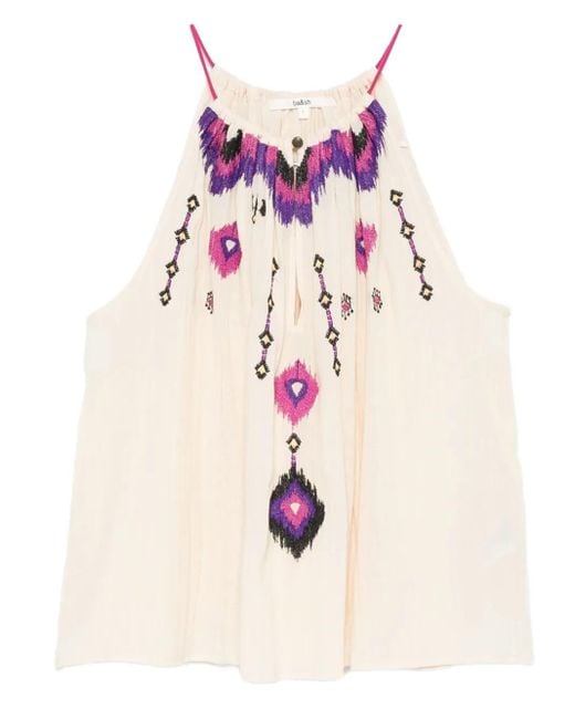 Ba&sh Pink Pela Top mit Stickerei