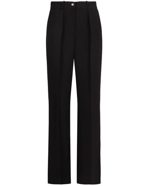 Elisabetta Franchi Black Crepe Trousers