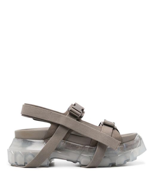 Sandalias con plataforma gruesa Rick Owens de color Gray
