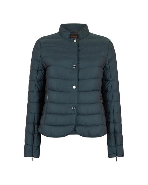 Moorer Blue Quilted Jacket