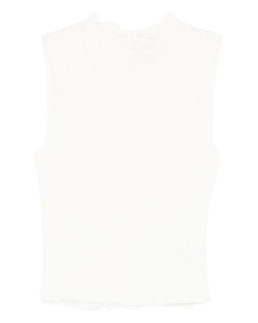 Top sin mangas Adri Reformation de color White