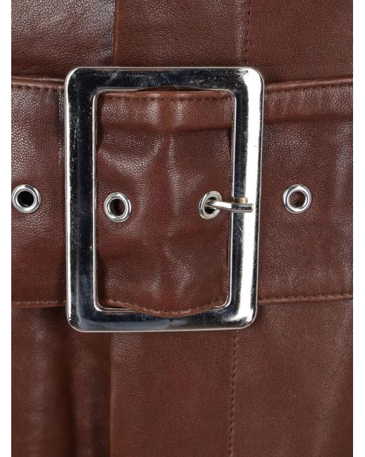 10 Corso Como Brown Wide-Leg Belted Trousers