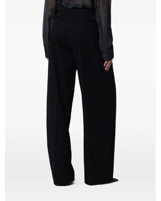 Thelatest Black Wide-Leg Trousers