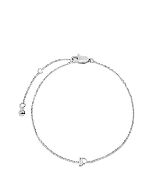 Monica Vinader Metallic Initial Chain Bracelet