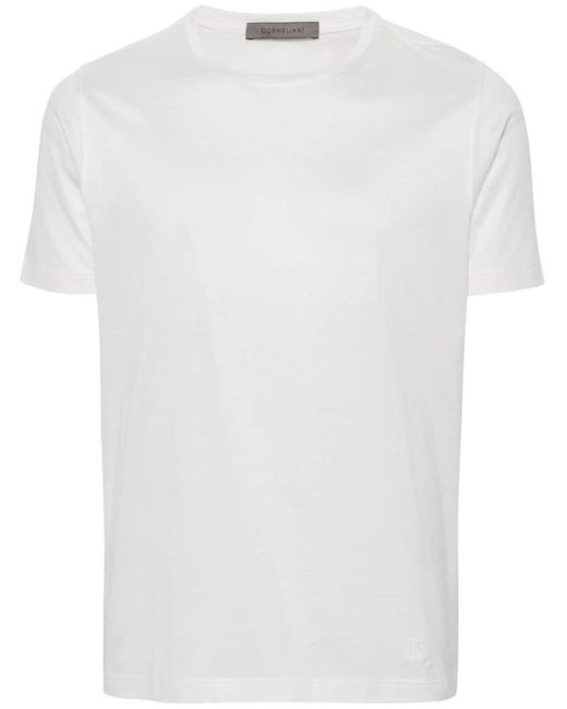 T-shirt girocollo di Corneliani in White da Uomo