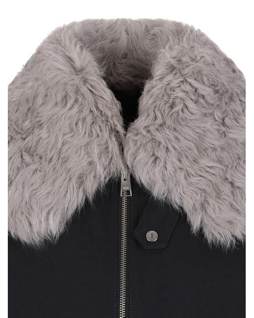AMI Black Padded Bomber Jacket